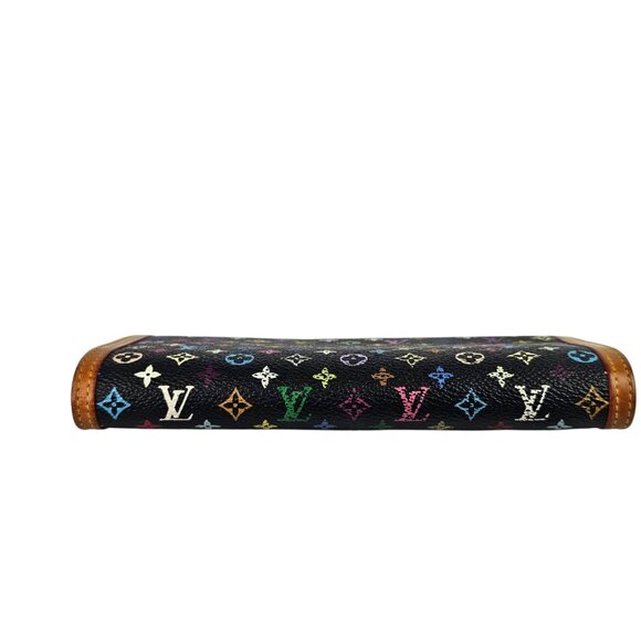 Louis Vuitton Monogram Multicolor Porte Tresor International Long Wallet Black - Picture 6 of 15